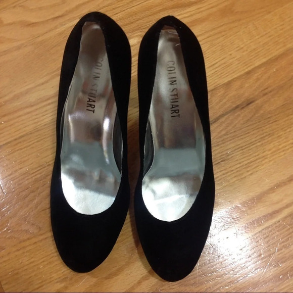 Victoria Secret Velour Heels Sz 8 Black - Picture 2 of 4